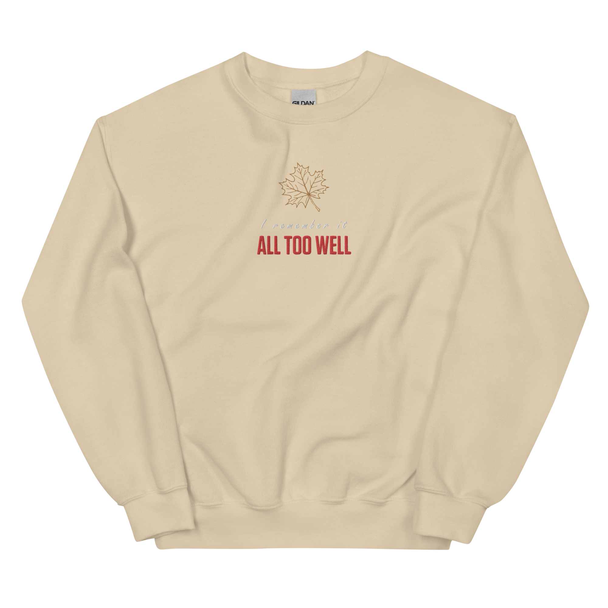 Taylor Swift  "All Too Well" Embroidered Crewneck Sweatshirt